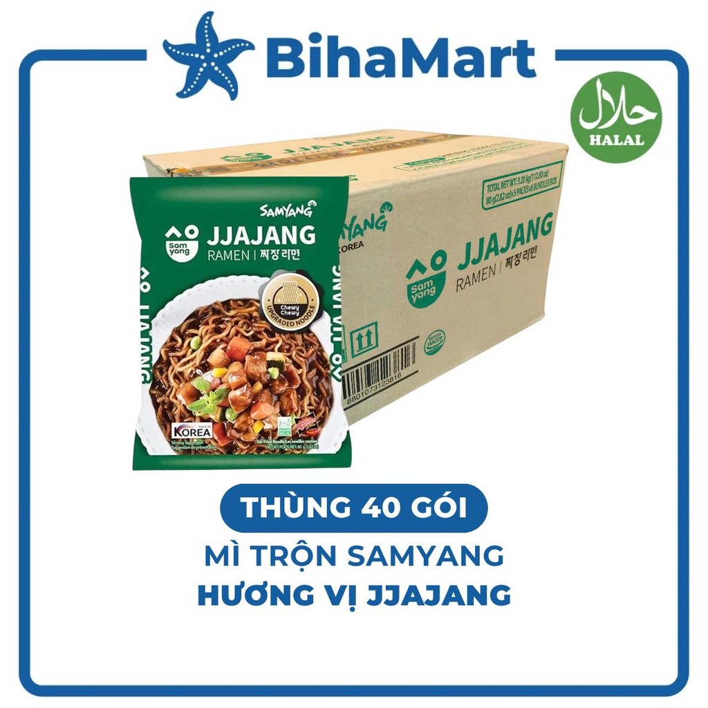 THÙNG40GÓI-SAMYANG- Mì trộn Samyang hương vị Jjajang, Mì Jjajang Samyang, Mì Samyang Jajang, Mì Jaja