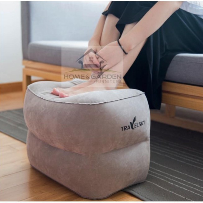 Gối hơi gác chân trên máy bay, ô tô 2 tầng và 3 Cao Cấp Travel Pillow Ergonomic Pillow