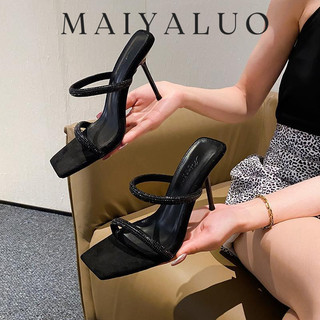 MAIYALUO Giày Cao Gót Mũi Nhọn GIÀY SANDAL Thời Trang Mới 2023 Cho Nữ Kiểu dáng độc đáo Mềm mại Lịch sự Thoáng khí FGL2440EXO 15Z240411