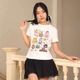 Áo baby tee nữ daalaa store in hình icon drinks chibi a51066