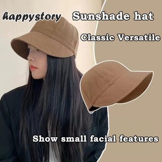 Mũ bucket dáng lưỡi trai trơn chất nhung ❤️ Nón chống nắng có dây rút mùa hè form unisex nam nữ happystory