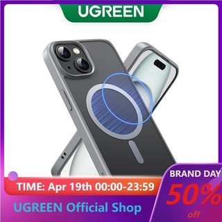 Ugreen Ốp Điện Thoại Từ Tính Chống Va Đập Cho iphone 15 15 pro 15 pro max MagSafe Phone Case for iPhone 15 Series Grey Magnetic Protective Anti-collision Phone Case for iPhone 15/15 Pro /15 Pro Max