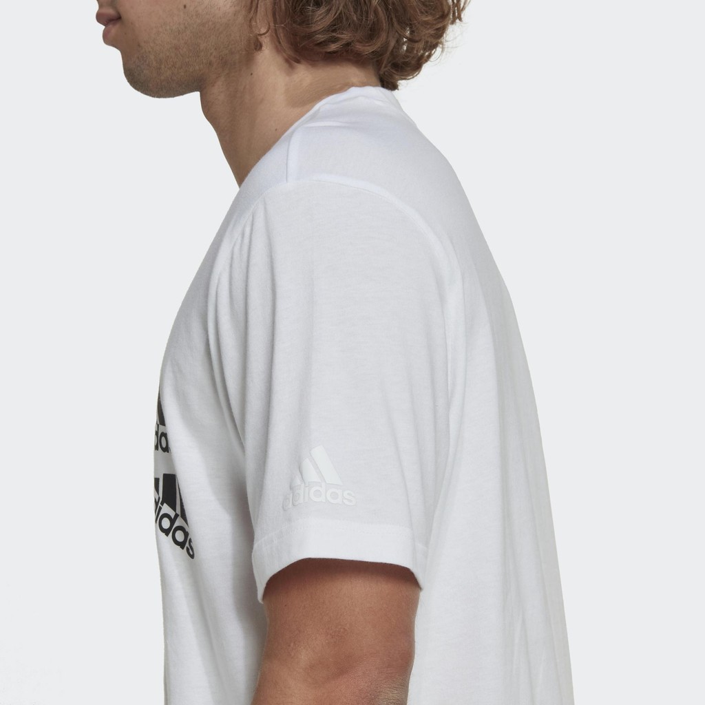 Adidas Phong cách sống Áo Thun Brandlove Essentials Nam trắng HL9386