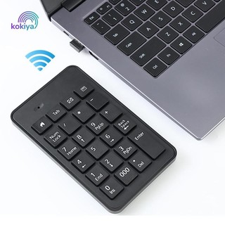 Bàn phím kỹ thuật số Mini kokiya 23 phím Kế toán Bàn phím số không dây cho máy tính xách tay để bàn