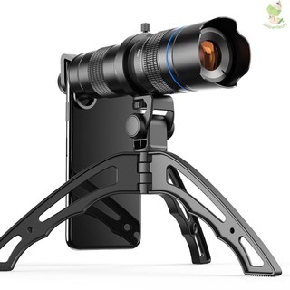 Apexel JS20-40XJ04 Kim loại HD 20-40X Zoom Kính thiên văn ống đơn Điều chỉnh kép bên ngoài Ống kính tele điện thoại một mắt có chân máy Mini phổ thông cho hầu hết các thông minh [24NEW]