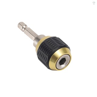Hilivn) Giá đỡ Bit thay đổi nhanh 1 / 4 Inch Đầu khoan chuôi lục giác Đầu nối bộ chuyển đổi Chuck Tích hợp lò xo nhanh chóng để cài đặt và phát hành