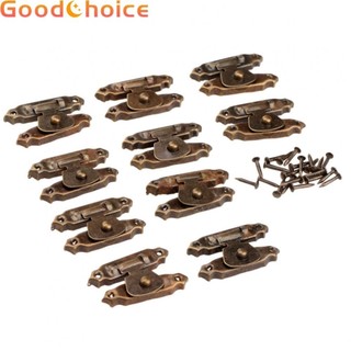 Exquisite Vintage Gold Box Latch Lock Clasp for Jewelry Box Pack of 10