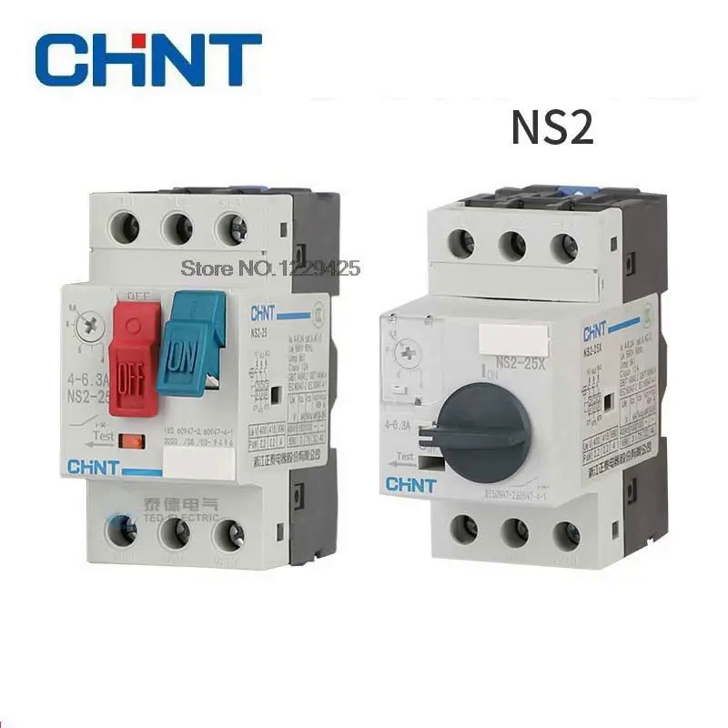 CHINT CHNT khởi động động cơ NS2-25 NS2-25X NS2-25 / AE11 1.6-2.5A Bảo vệ động cơ Công tắc động cơ n