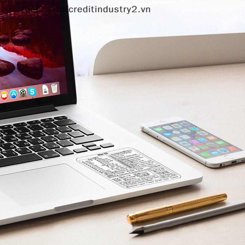 # Điện tử # Bàn phím tham khảo Nhãn dán cắt ngắn cho PC Laptop Máy tính để bàn Nhãn dán cắt ngắn cho Apple Mac Chromebook Window Photoshop.