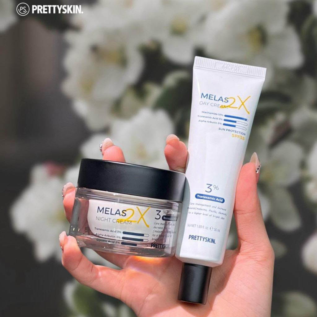Kem Nám Melas 2X Prettyskin Dưỡng Trắng Da Mờ Thâm Nám Pretty skin 50ml
