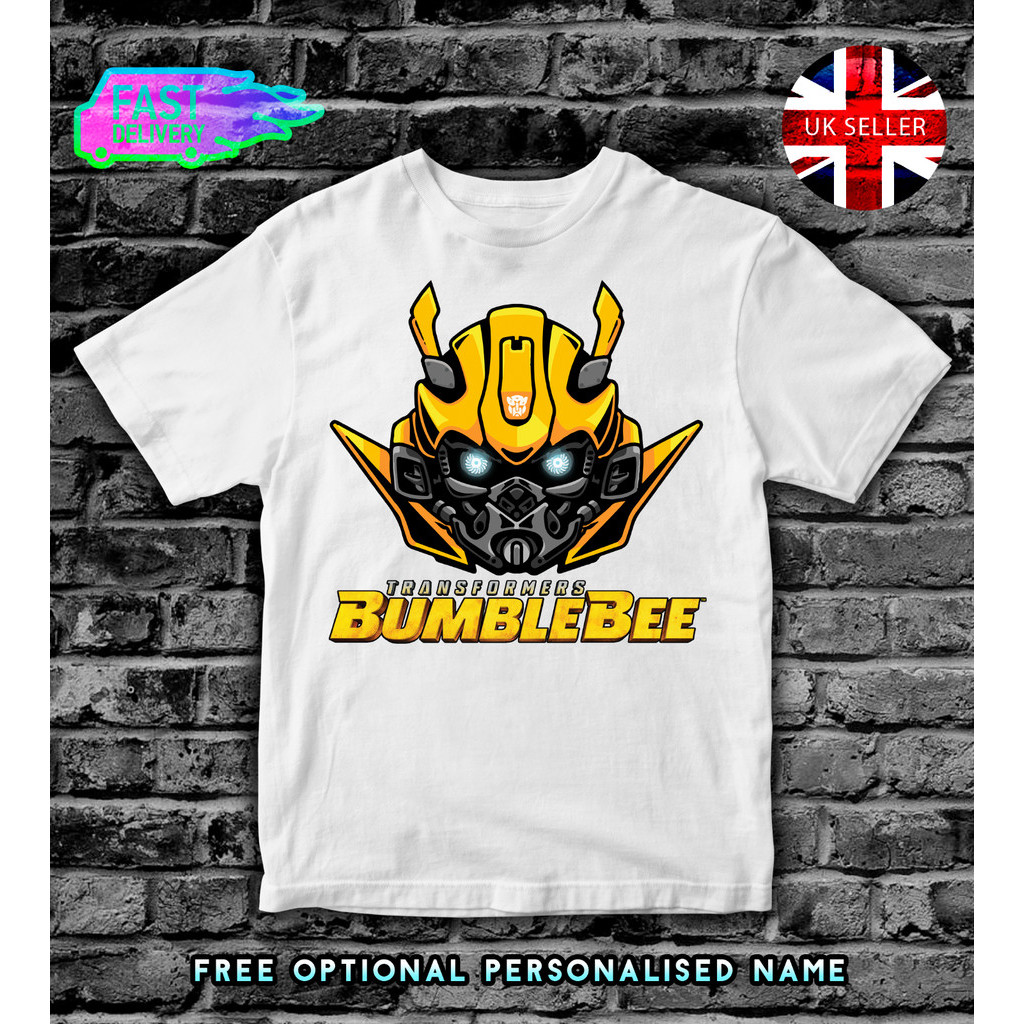 Bumble Bee Transformers Áo Thun Top Bé Trai Ls Áo Thun 1