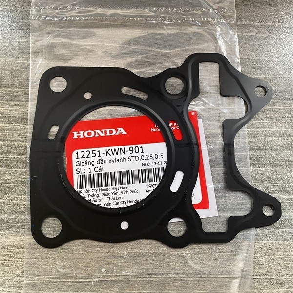 Gioăng đầu xylanh STD,0.25,0.5 pcx125 2010-2012 (12251KWN901)
