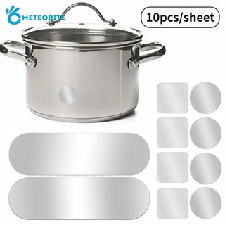 10 cái / bộ nhôm lá nồi nứt lỗ sửa chữa miếng dán / miếng dán niêm phong chống thấm nước chịu nhiệt độ cao