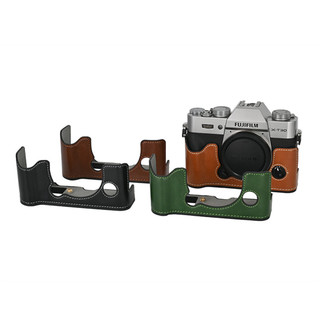 Bao da pu nửa thân túi máy ảnh dành cho fujifilm xt30 x-t30 xt30ii xt10 xt20 đáy mở nắp đáy