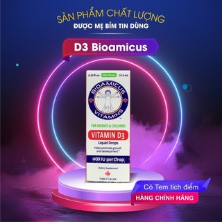 Vitamin D3 Bioamicus chính hãng, bổ sung D3 thuẩn cho bé
