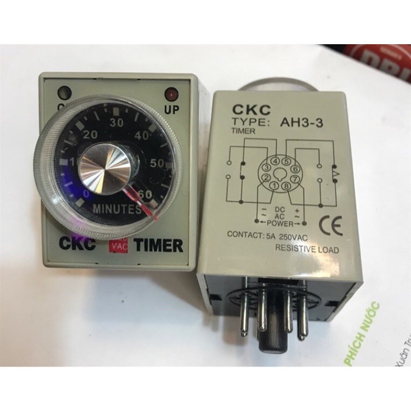 TIMER hẹn giờ - 60M- 220VAC (AH3-3-60M)