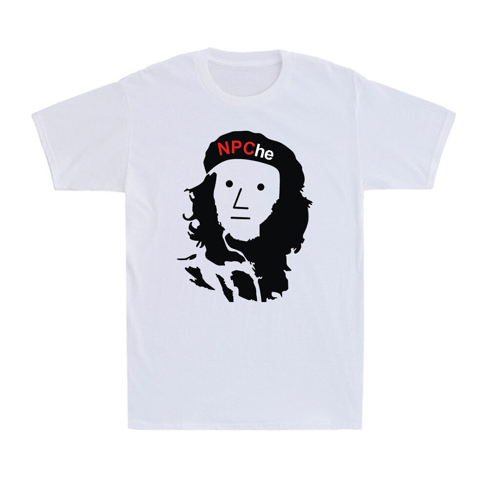 Npc Wojak Áo Npc Che Guevara Ngộ nghĩnh Maga Không Cầu Thủ Meme Áo Thun Nam