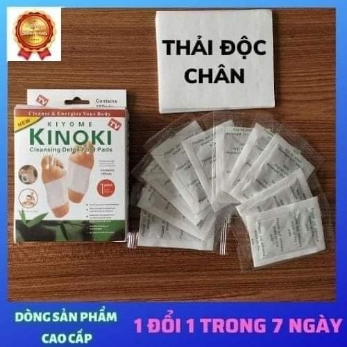 [CHÍNH HÃNG] Hộp10 Miếng Dán Chân Thải Độc Nhật Bản Kinoki - Tổng phân phối KInoki Chính Hãng