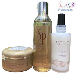 Gội xả tinh chất wella sp luxe oil 200ml - tn