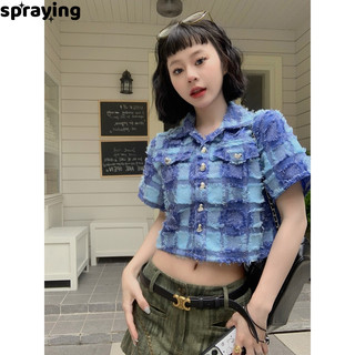Phun Tua rộng tay ngắn kết hợp với thời trang mùa hè Hàn Quốc phù hợp