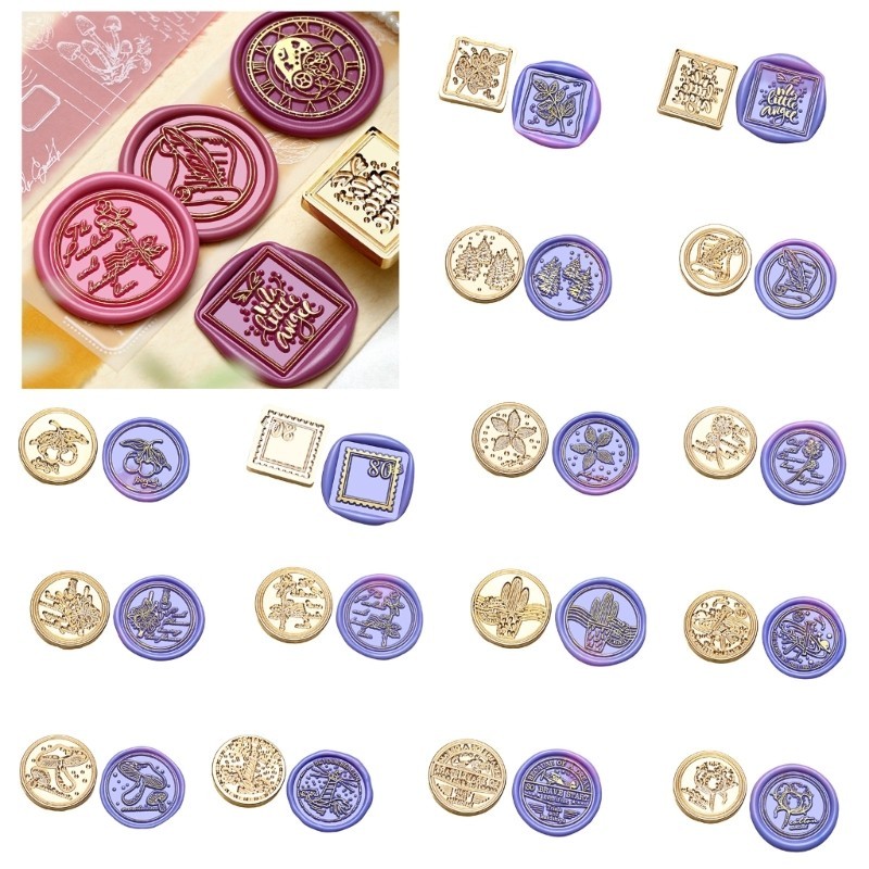 Top Wax Seal Stamp Head Scrapbooking Wax Stamp Head for Appreciated Card Thiệp mời