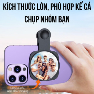Gương Selfie Dạng Kẹp Dành Cho Điện Thoại. Gương Selfie Camera Sau. Gương Phản Chiếu Kẹp Điện Thoại Sống Ảo