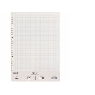 Ruột sổ kẹp còng caro mm klong a4 100 tờ 120gsm ms 553 giấy refill sổ còng ô caro khổ 7mm