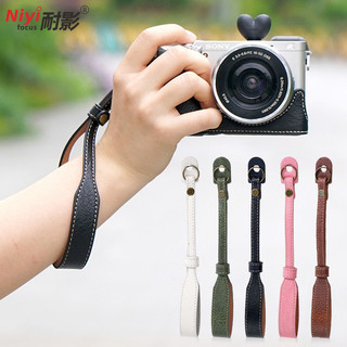 Máy ảnh Da PU Dây đeo cổ tay có thể tháo rời nhanh cho máy ảnh không gương lật Canon M50 R6 R50 Sony A6000 A7m4 Fuji XS20 XT5 Camera Dây đeo cổ tay Di động