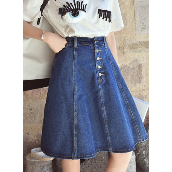 [Link đại dieenh Tinh dau] Váy jean xòe