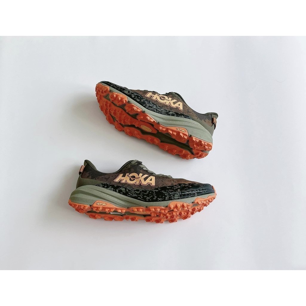 Giày Thể Thao Chạy Bộ Hoka chính hãng Speedgoat 6 - Trail Running Hồng Tím Xanh - size 42