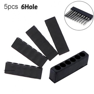 #VOGUEZ#Screwdriver and Drill Bit Storage Solution 5 Pcs Bit Holder for 6 Hole Hex Shank