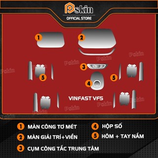 Dán PPF trong suốt chống sước bảo vệ nội thất xe Vinfast VF5 - Pskin ( Bảo hành 12 tháng)