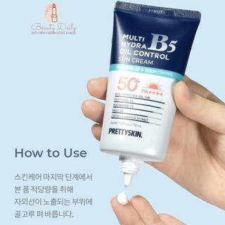 Kem chống nắng chuyên dành cho da dầu Hydra B5 Pretty Skin Oil Control Sun Cream 