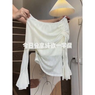Phong Cách Hàn Quốc Người Nhỏ Mặc Sang Trọng Đẹp Đẹp Cao Cấp Cảm Giác Xếp Ly Phối Ren Một Vai Không Đều