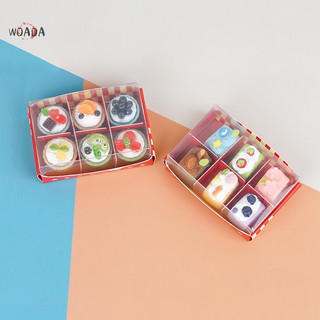 Woada 1 / 12 nhà búp bê mô phỏng bánh rỗng hộp tráng miệng mô hình nhà búp bê thu nhỏ trang trí thực phẩm búp bê phụ kiện nhà vn
