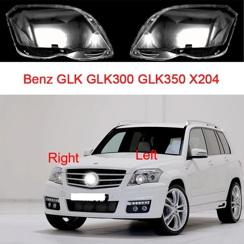 Nắp Kính Đèn Pha Mercedes Benz GLK, Cho GLK300 GLK350 X204 2008-2012, mặt mica  Đèn Pha Trong Suốt, 
