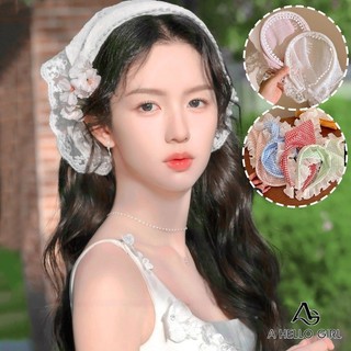 Ahellogirl ren tam giác băng đô băng đô nữ hàn quốc lười phụ kiện tóc
