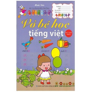 Sách - bé chuẩn bị đến trường - vở bé học tiếng việt - quyển 2