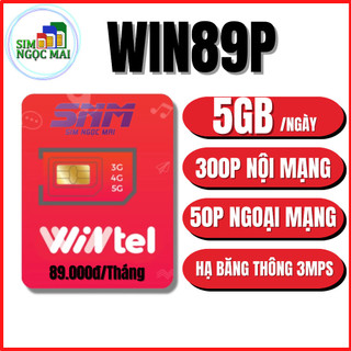 Sim 4g wintel win89p - vinaphone vd89p - miễn phí tháng đầu 120gb - sim ngọc mai