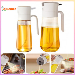 Aislerbee Dầu Ô Liu er Chai 2 Trong 1 Hộp Đựng Dầu Cho Nấu Ăn Nhà Bếp Tự Động Lật Nắp Thực Phẩm Thủy Tinh Không Chứa BPA Chai Dầu Cho Nhà Bếp