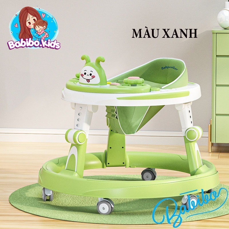 Xe tròn tập đi cho bé, xe tròn tai thỏ Babibo Kids