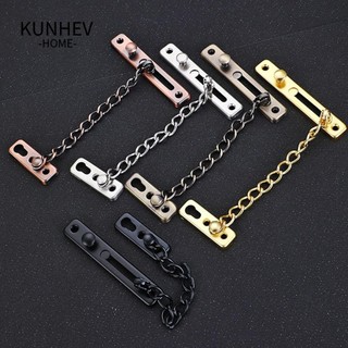 KUNHEV xích cửa KUNHEV, Khóa chốt bên trong cửa bằng thép không gỉ chống trộm, Phụ kiện phần cứng chốt cửa gia đình an ninh bền bỉ
