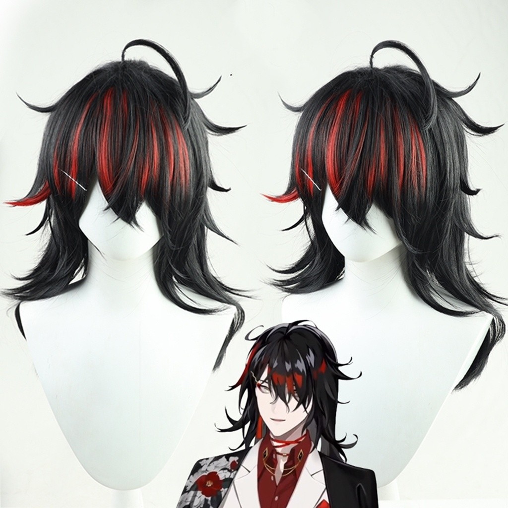 vTuber NIJISANJI vox Cosplay Wig Simulated Scalp Heat Resistant Synthetic Hair Party Halloween Anime