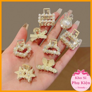  Kẹp Tóc Nhỏ Đính Đá Tinh Tế Kẹp Tóc Càng Cua Mini Kẹp Tóc Mái Kẹp Tóc Kim Loại Phụ Kiện Kẹp Tóc Nữ E2002 