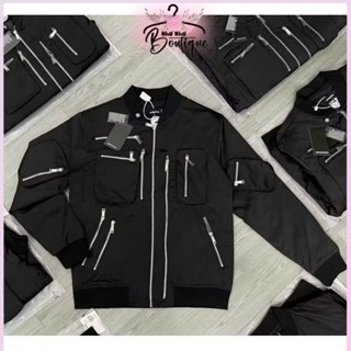 (Hàng Sẵn) Áo Khoác Gió DSQ 12 Khóa Toàn Thân ❤ Áo Bomber Dù 2 Lớp Dày Dặn Dáng Rộng Nam Nữ BoutiQue763