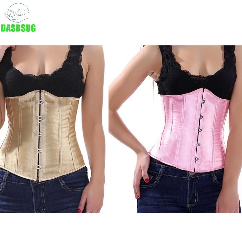 Dasbsug Backless Bustier Corset Overbust Corset Longline Shapewear Gothic Underbust Corset và eo cin