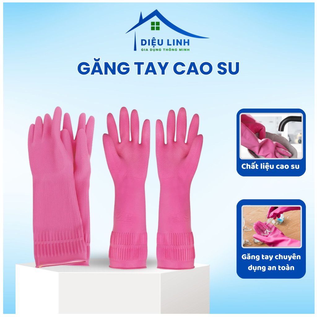 Găng Tay Cao Su Thiên Nhiên An Toàn Cho Da Bề Mặt Có Gai Nhỏ Chống Trơn