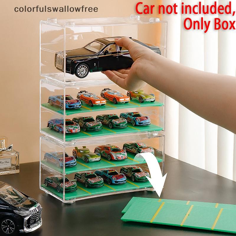 Colorfulswallowfree Car Diecast Storage Acrylic Dustproof Box 1: 64 cho Hộp trưng bày trong suốt Mô 