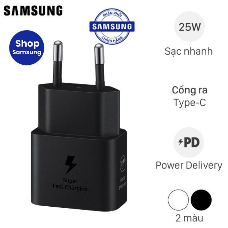 Adapter Củ Sạc Type C PD 25W Samsung EP-T2510N - Hàng chính hãng