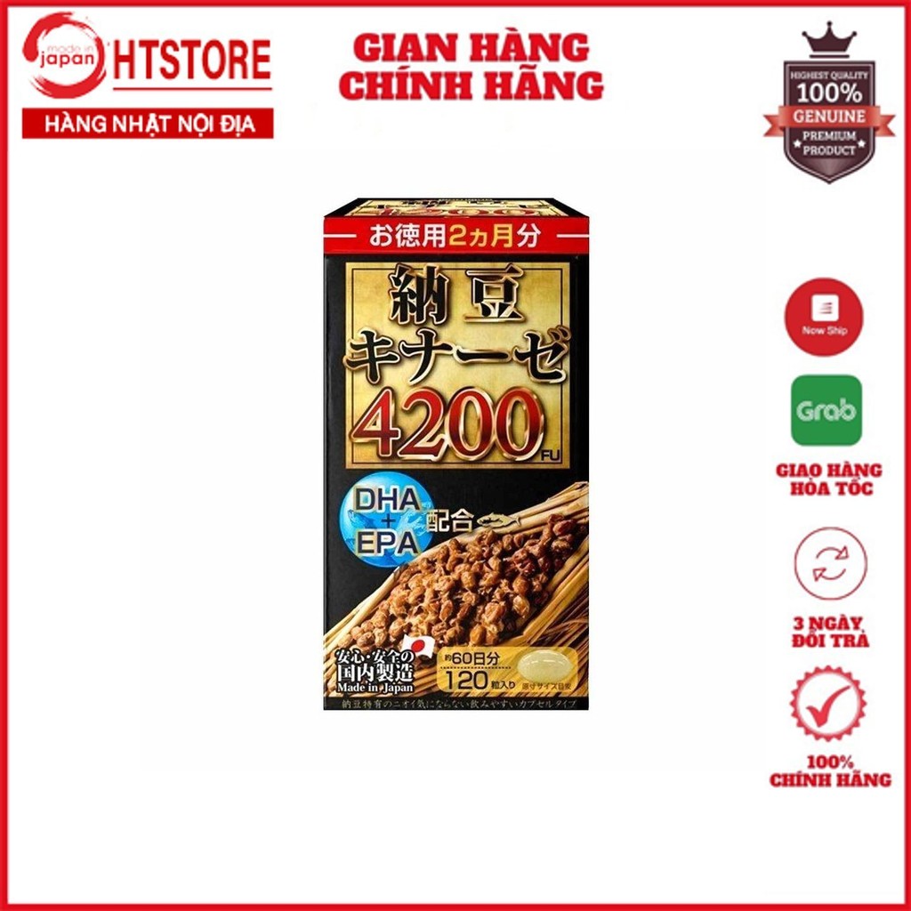 Viên uống phòng chống đột quỵ NATTOKINASE 4200FU Nhật Bản